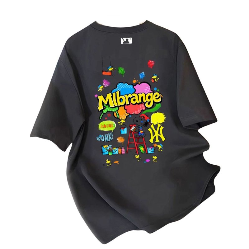 画像5: NY x Snoopy & Woodstock prints  T-Shirt  ユニセックス 男女兼用NY×スヌーピー＆ウッドストックプリント半袖Tシャツ (5)