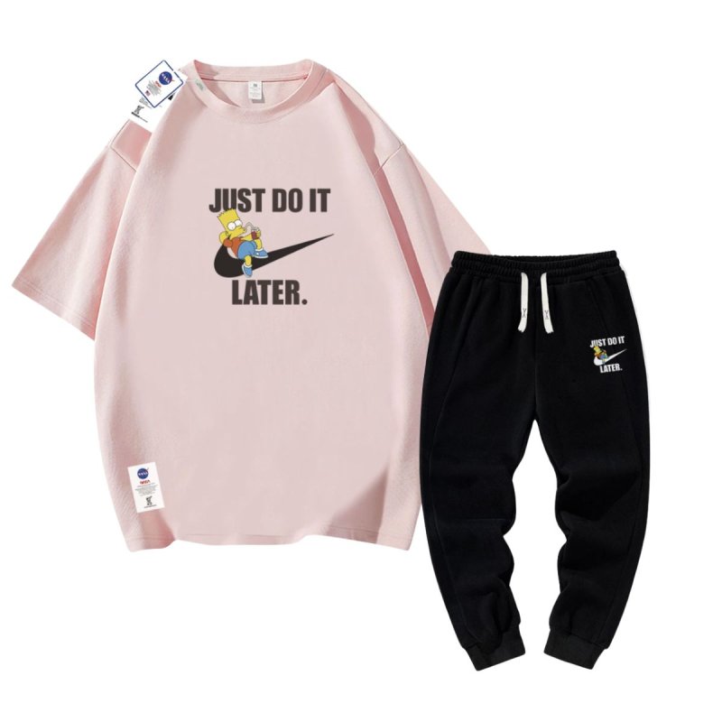 画像4: 26SS JUST DO IT LATER x The Simpsons Tshirts and Long sweat pants setup ユニセックス男女兼用 NASA×JUST DO IT LATER × ザ・シンプソンズ  Tシャツ スウェット パンツ セットアップ (4)