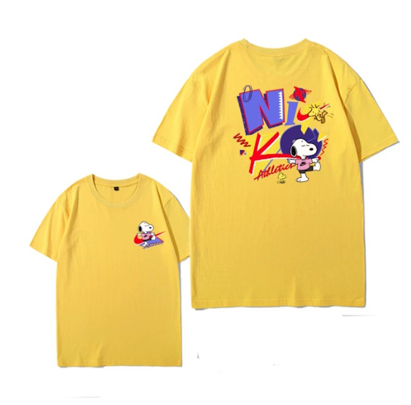 画像8: Swoosh Snoopy Print T-shirt  　 ユニセックス 男女兼用スウォッシュ　スヌーピープリント プリント半袖Tシャツ (8)
