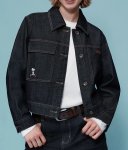 画像3: Women's Snoopy x Woodstock Denim Jacket  スヌーピー＆ウッドストックデニムジャケットGジャン (3)