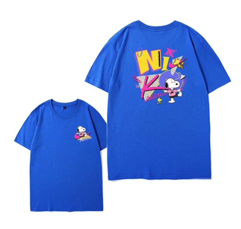 画像5: Swoosh Snoopy Print T-shirt  　 ユニセックス 男女兼用スウォッシュ　スヌーピープリント プリント半袖Tシャツ (5)