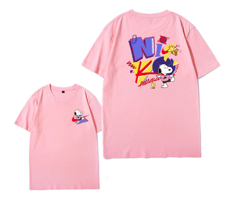 画像11: Swoosh Snoopy Print T-shirt  　 ユニセックス 男女兼用スウォッシュ　スヌーピープリント プリント半袖Tシャツ (11)