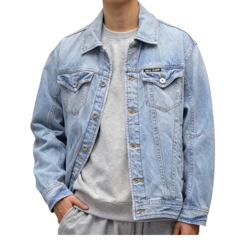 画像4: Donald Duck embroidered denim jacket ユニセックス男女兼用ドナルドダックデニムジャケット Gジャン (4)