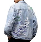 画像3: Snoopy x Able Jeans distressed denim jacket　スヌーピー×エイブルジーンズダメージジャケット Gジャン (3)
