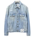 画像2: Snoopy x Able Jeans distressed denim jacket　スヌーピー×エイブルジーンズダメージジャケット Gジャン (2)