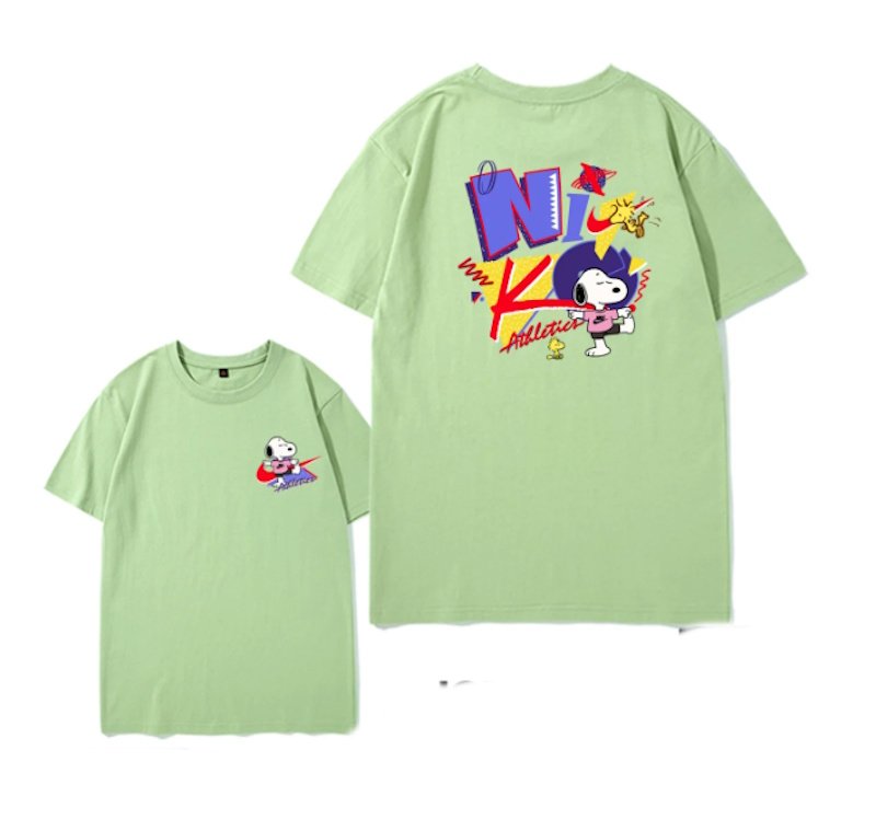 画像10: Swoosh Snoopy Print T-shirt  　 ユニセックス 男女兼用スウォッシュ　スヌーピープリント プリント半袖Tシャツ (10)