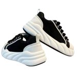 画像4: Unisex Chunky sole Lace-Up Sneakers Shoes  ユニセックス チャンキーソール厚底レースアップ スニーカー  (4)