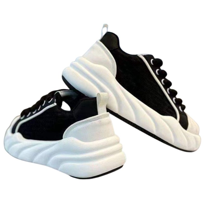 画像4: Unisex Chunky sole Lace-Up Sneakers Shoes  ユニセックス チャンキーソール厚底レースアップ スニーカー  (4)