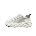 画像1: Unisex Chunky sole Lace-Up Sneakers Shoes  ユニセックス チャンキーソール厚底レースアップ スニーカー  (1)