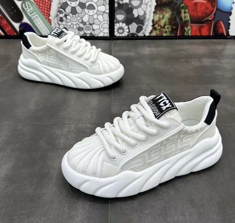 画像5: Unisex Chunky sole Lace-Up Sneakers Shoes  ユニセックス チャンキーソール厚底レースアップ スニーカー  (5)