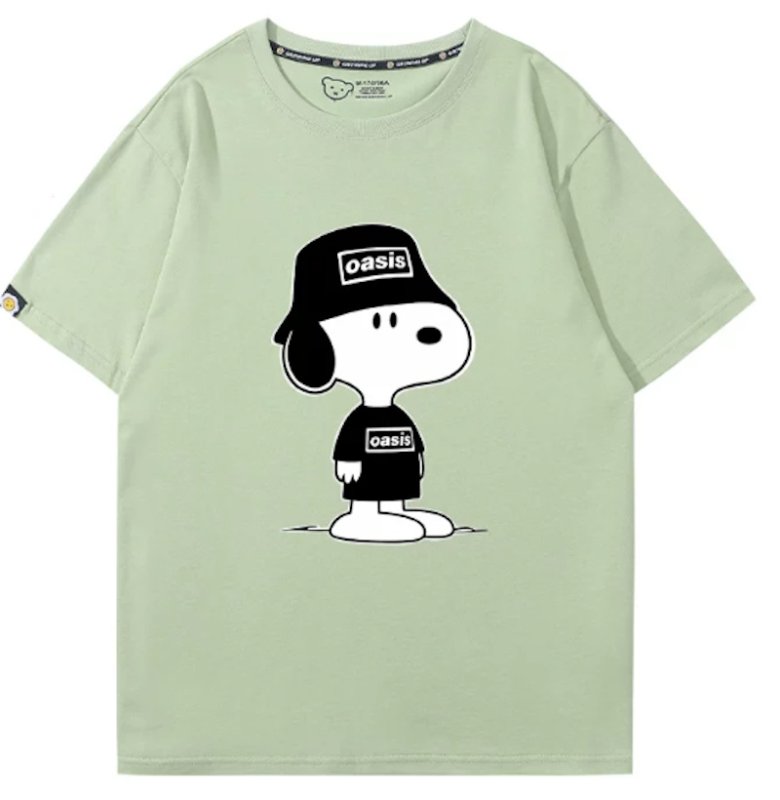 画像10: Oasis Cap x Snoopy Rock Band T-Shirt T-Shirt　 ユニセックス 男女兼用オアシスキャップ×スヌーピーロックバンドTシャツ 半袖Tシャツ (10)