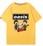 画像7: Oasis x Snoopy Rock Band T-Shirt　 ユニセックス 男女兼用オアシス×スヌーピーロックバンドTシャツ 半袖Tシャツ (7)