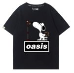 画像7: Oasis x Singer Snoopy Rock Band T-Shirt　 ユニセックス 男女兼用オアシス×シンガースヌーピーロックバンドTシャツ 半袖Tシャツ (7)