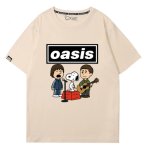 画像5: Oasis x Snoopy Rock Band T-Shirt　 ユニセックス 男女兼用オアシス×スヌーピーロックバンドTシャツ 半袖Tシャツ (5)