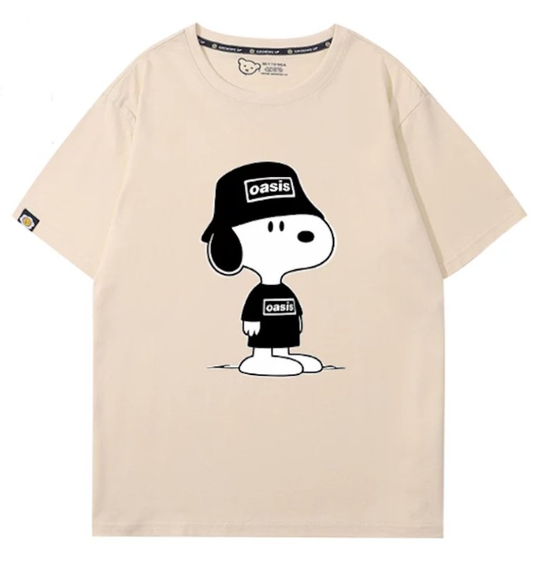 画像3: Oasis Cap x Snoopy Rock Band T-Shirt T-Shirt　 ユニセックス 男女兼用オアシスキャップ×スヌーピーロックバンドTシャツ 半袖Tシャツ (3)