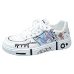 画像1: Unisex Mens Tom & Jerry Paint Graffiti Low cut Sneakers トムとジェリー トム＆ジェリー ペイント レースアップ ローカット スニーカー (1)