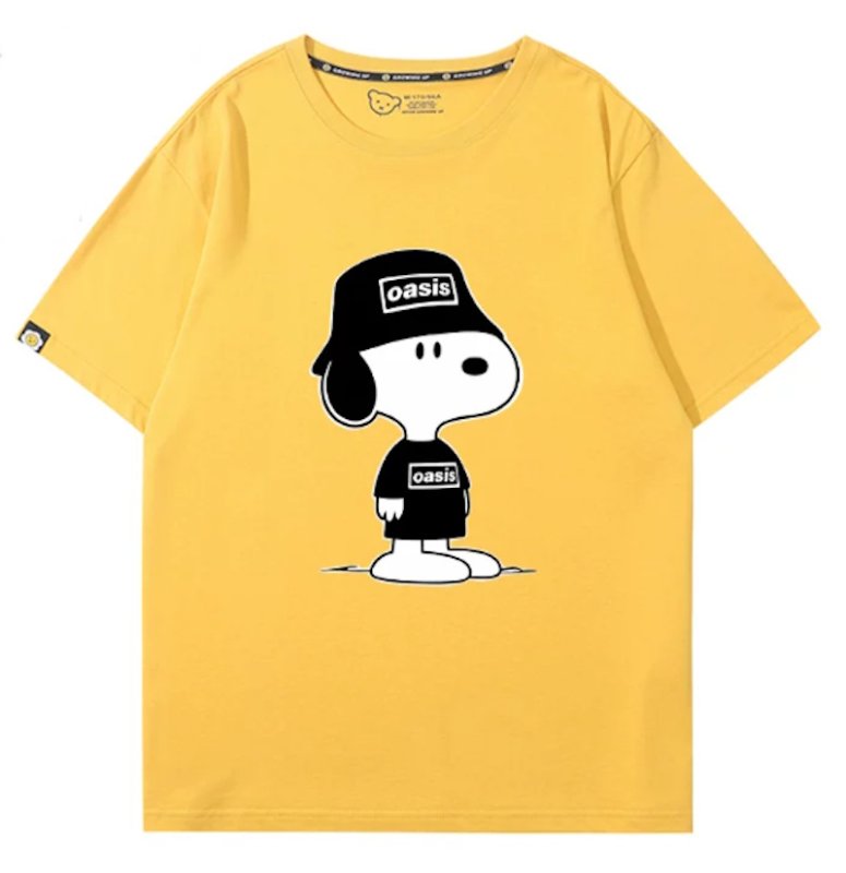 画像7: Oasis Cap x Snoopy Rock Band T-Shirt T-Shirt　 ユニセックス 男女兼用オアシスキャップ×スヌーピーロックバンドTシャツ 半袖Tシャツ (7)