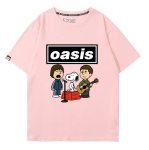 画像9: Oasis x Snoopy Rock Band T-Shirt　 ユニセックス 男女兼用オアシス×スヌーピーロックバンドTシャツ 半袖Tシャツ (9)