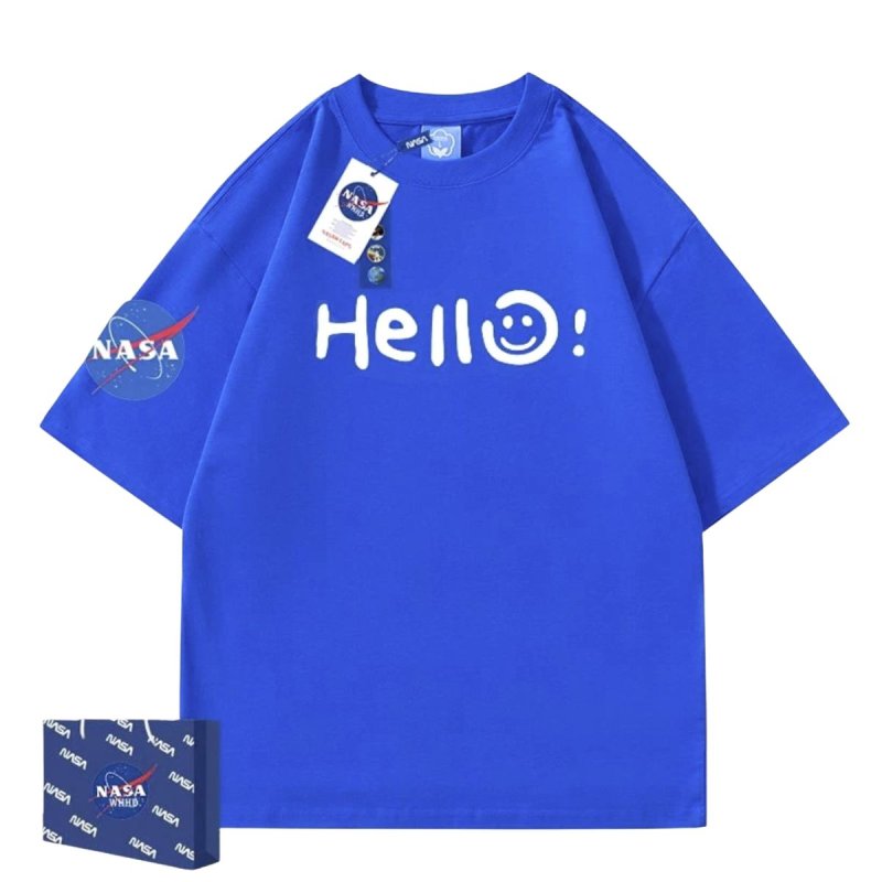画像1: HELL Smile x NASA printT-shirt　ユニセックス 男女兼用HELLスマイル×ナサNASAプリントTシャツ (1)
