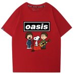 画像8: Oasis x Snoopy Rock Band T-Shirt　 ユニセックス 男女兼用オアシス×スヌーピーロックバンドTシャツ 半袖Tシャツ (8)