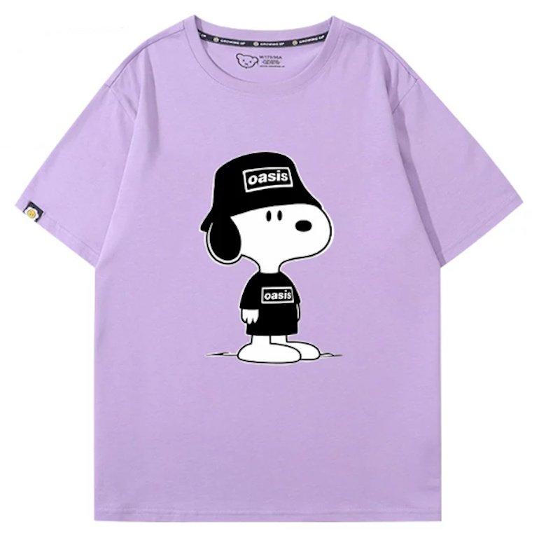 画像12: Oasis Cap x Snoopy Rock Band T-Shirt T-Shirt　 ユニセックス 男女兼用オアシスキャップ×スヌーピーロックバンドTシャツ 半袖Tシャツ (12)