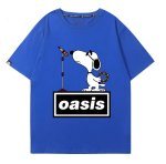 画像5: Oasis x Singer Snoopy Rock Band T-Shirt　 ユニセックス 男女兼用オアシス×シンガースヌーピーロックバンドTシャツ 半袖Tシャツ (5)