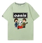 画像10: Oasis x Snoopy Rock Band T-Shirt　 ユニセックス 男女兼用オアシス×スヌーピーロックバンドTシャツ 半袖Tシャツ (10)