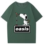 画像11: Oasis x Singer Snoopy Rock Band T-Shirt　 ユニセックス 男女兼用オアシス×シンガースヌーピーロックバンドTシャツ 半袖Tシャツ (11)