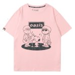 画像3: Dessin Illustration Oasis x Snoopy Rock Band T-Shirt　 ユニセックス 男女兼用イラストデッサンオアシス×スヌーピーロックバンドTシャツ 半袖Tシャツ (3)