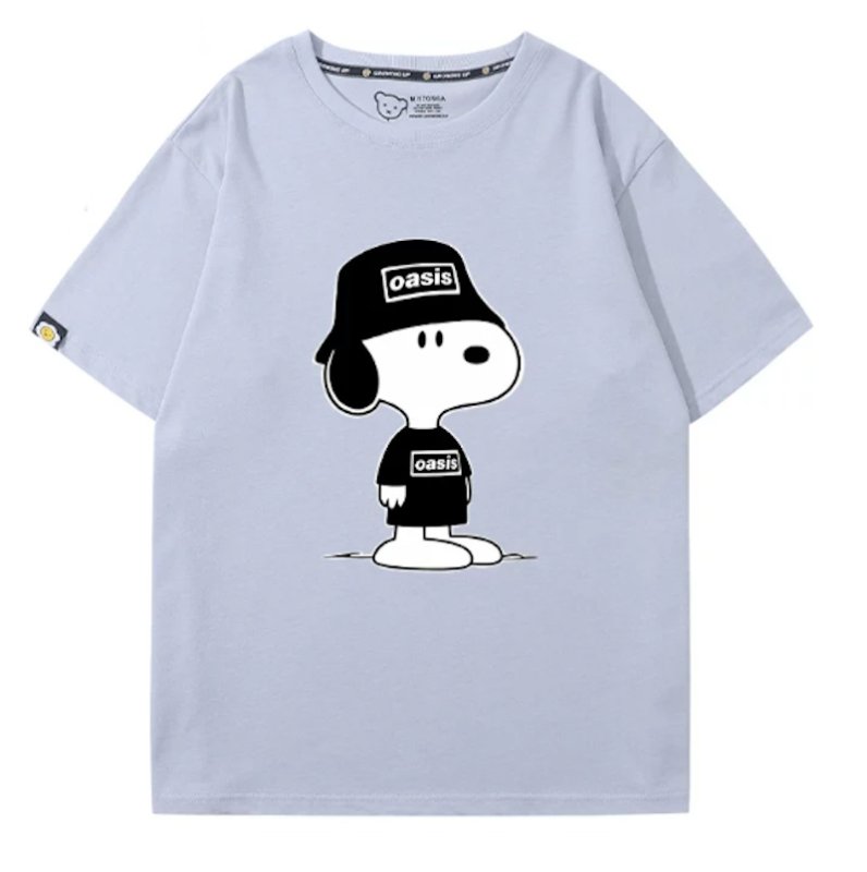 画像5: Oasis Cap x Snoopy Rock Band T-Shirt T-Shirt　 ユニセックス 男女兼用オアシスキャップ×スヌーピーロックバンドTシャツ 半袖Tシャツ (5)