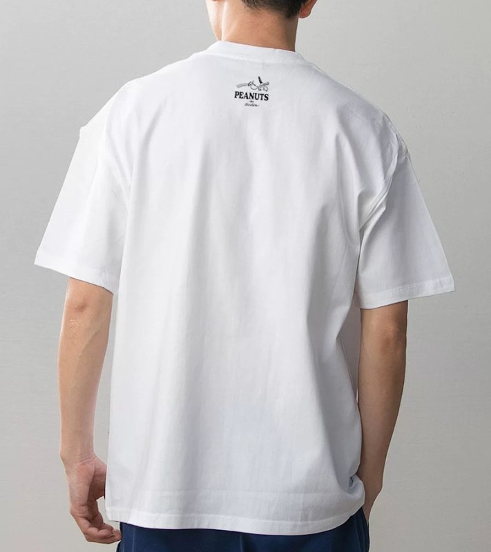 画像4: Snoopy & Linus Print T-shirt  　 ユニセックス 男女兼用スヌーピー& ライナスプリント 半袖Tシャツ (4)