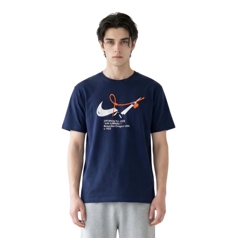 画像2: Broken swoosh Sweat Tshirts ブロークン スウォッシュ 半袖Tシャツ 男女兼用 ユニセックス (2)