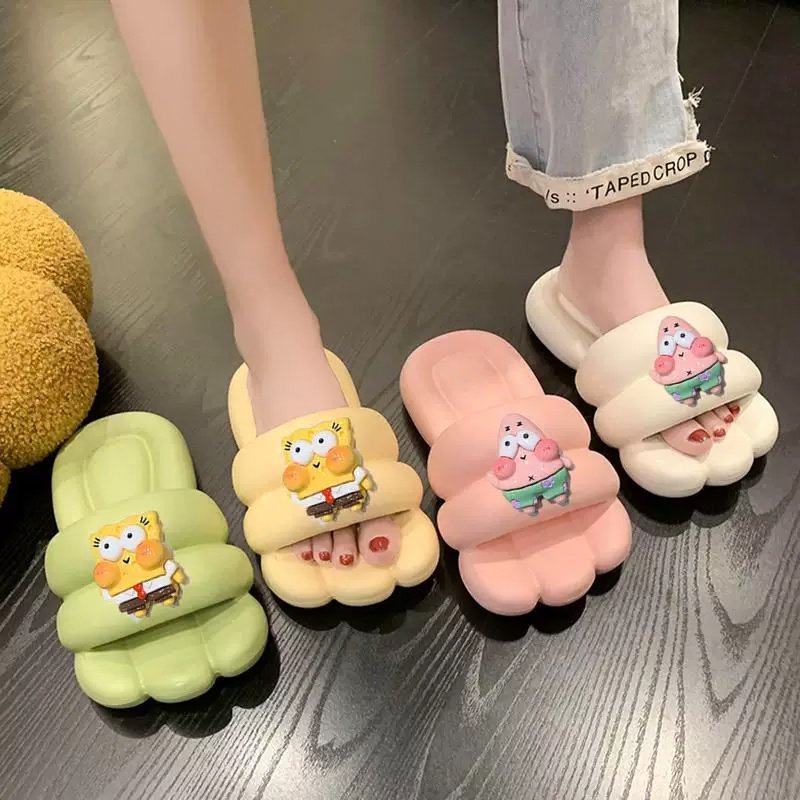 画像5: SpongeBob & Patrick Flat Sandals Slippersユニセックス男女兼用スポンジボブ＆パトリックフラットサンダルスリッパ (5)