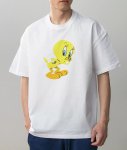 画像2: Secret Tweety Print T-shirt  　 ユニセックス 男女兼用シークレットトゥイーティープリント 半袖Tシャツ (2)