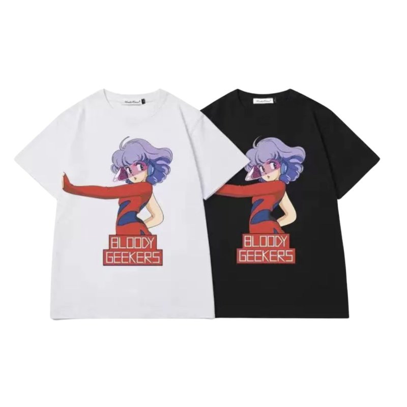 画像1: Men's Unisex magical girl print Tshirts ユニセックス 男女兼用 魔法の天使クリィミーマミ マジカルガールプリント Tシャツ (1)