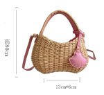 画像6: Cute-shaped tote shoulder bag Crossbody basket bag　キュートフォルムトートショルダー クロスボディーかご籠バッグ (6)
