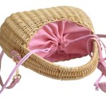 画像2: Cute-shaped tote shoulder bag Crossbody basket bag　キュートフォルムトートショルダー クロスボディーかご籠バッグ (2)