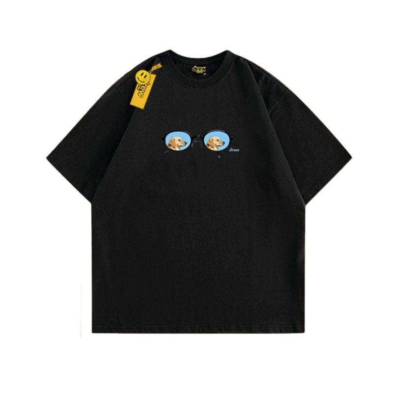 画像3: Glass & Dog T-Shirt　 ユニセックス 男女兼用グラスメガネ＆ドッグプリント 半袖Tシャツ (3)