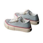 画像3: Unisex Low-cut canvas denim platform   Lace-Up Sneakers Shoes  ユニセックス キャンバスデニム厚底レースアップ スニーカーシューズ  (3)