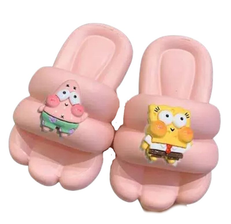 画像1: SpongeBob & Patrick Flat Sandals Slippersユニセックス男女兼用スポンジボブ＆パトリックフラットサンダルスリッパ (1)