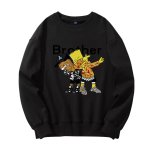 画像4: Men's Unisex The Simpsons Brother long-sleeved oversize pullover sweater   ユニセックス 男女兼用 シンプソンズ ブラザー 兄弟 長袖トレーナー (4)