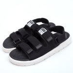 画像1: Unisex 3-strap platform sports sandals  ユニセックス 男女兼用 3ストラップ厚底スポーツサンダル (1)