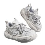 画像4: Unisex Platform Big Toe Lace-Up Derby Sneakers Shoes  ユニセックスビッグトゥ レースアップ スニーカーダービーシューズ  (4)