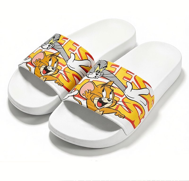 画像1: Unisex Tom and Jerry flip-flop sandals/slippers  ユニセックス男女兼用トムとジェリートム&ジェリーフリップフロップサンダルスリッパ (1)