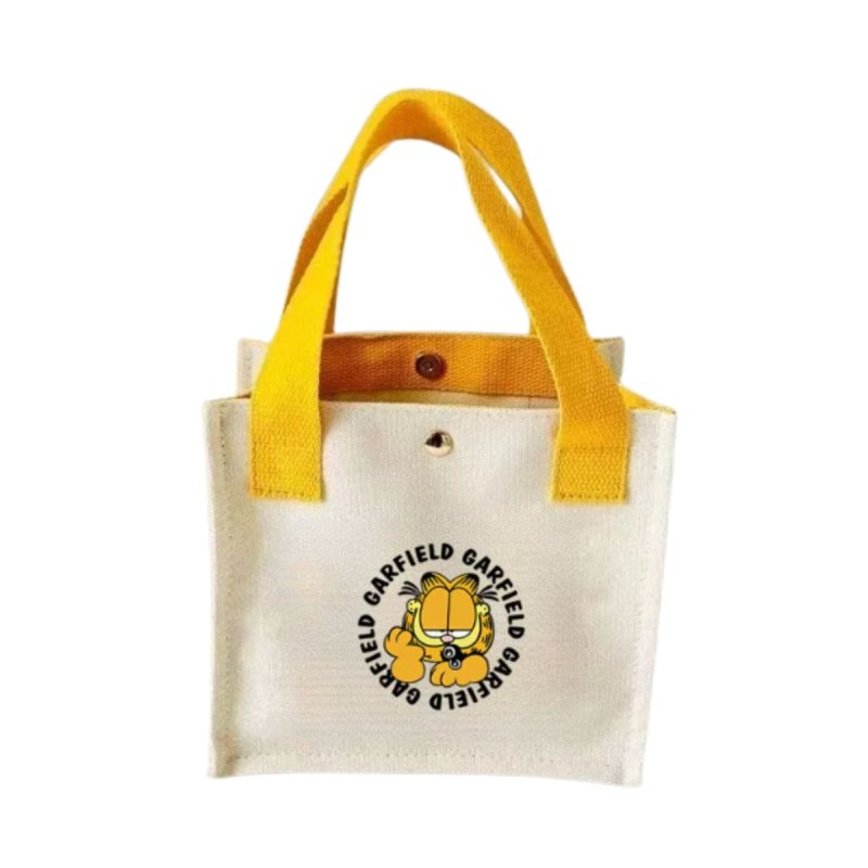 画像2: Garfield Square Canvas Tote Bag　ガーフィールドスクエアキャンバストートショッピングエコバッグ (2)