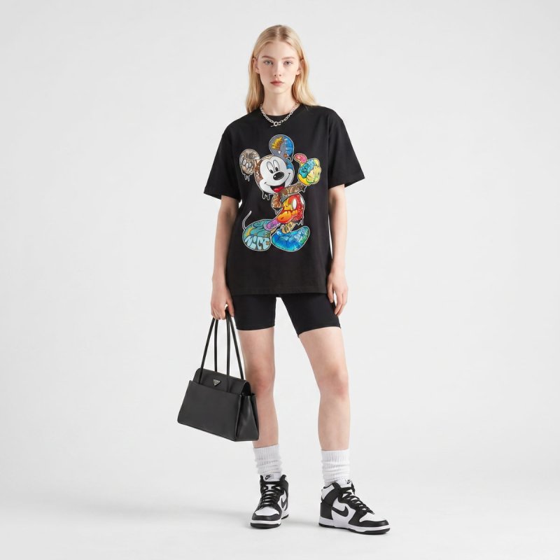 画像5: Unisex Romax Tex Mickey Collage Printed T-shirt ユニセックス 男女兼用 キッズ ジュニア ミッキー コラージュ プリント半袖 Tシャツ 家族でお揃い (5)