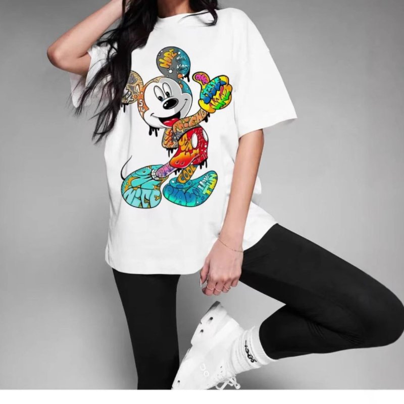 画像6: Unisex Romax Tex Mickey Collage Printed T-shirt ユニセックス 男女兼用 キッズ ジュニア ミッキー コラージュ プリント半袖 Tシャツ 家族でお揃い (6)