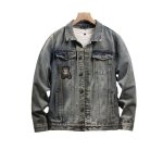 画像2: DINVAER Bear Denim G Jean jacket blouson  ユニセックス 男女兼用HAPPY BOYベア熊デニムジャケット Gジャン ブルゾン (2)
