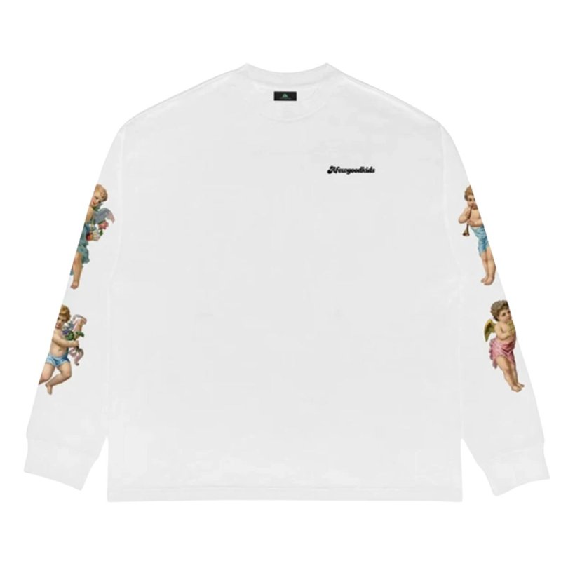 画像2: AFGK A FEW GOOD KIDS FFF DONCARE  Angel & Maria Long Sleeve Puruover ユニセックス 男女兼用 エンジェル & マリア ロングスリーブTシャツ 長袖 (2)