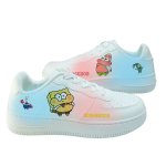 画像2: Spongebob & patrick paint leather lace up sneakers Shoes ユニセックス 男女兼用 スポンジボブ ＆ パトリック ペイントレザーレースアップスニーカー (2)